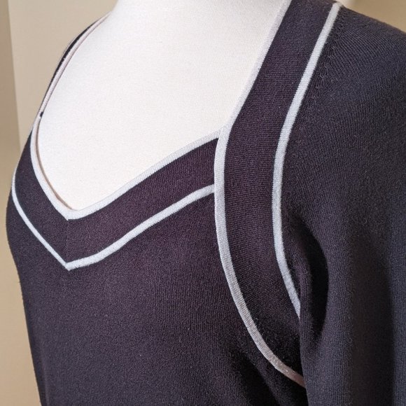 Planet Black and White top 3/4 Sleeve - Picture 5 of 15